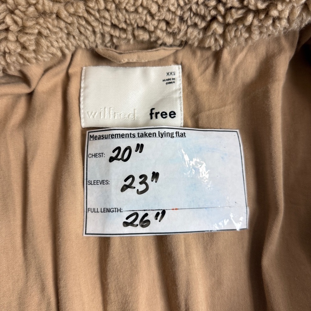 Aritzia Wilfred Free Teddy Jacket Size XXS - Picture 12 of 12